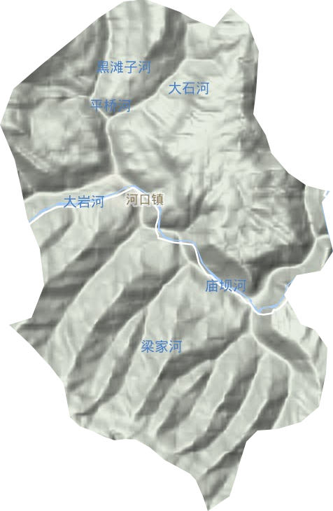 河口鎮地形圖