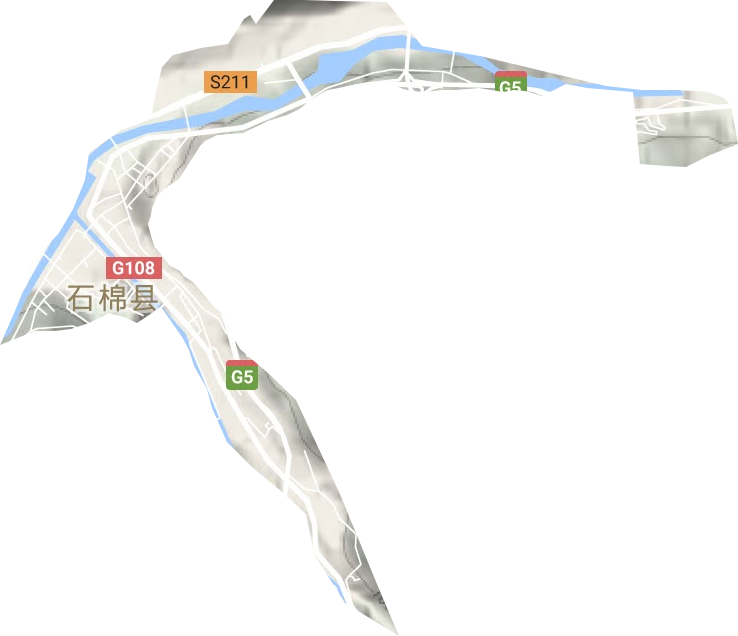 棉城街道地形圖