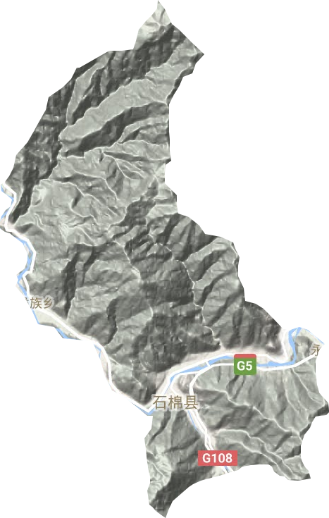 新棉鎮地形圖
