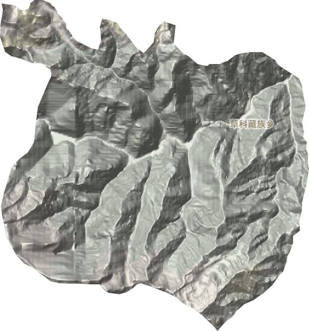 草科藏族鄉(xiāng)地形圖