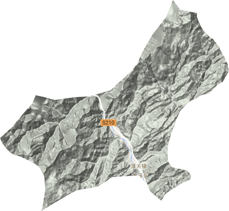 靈關鎮地形圖