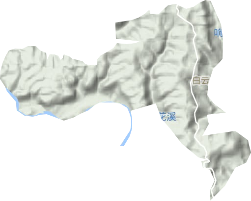 大茅坪鎮地形圖