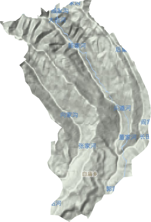 白廟鄉(xiāng)地形圖