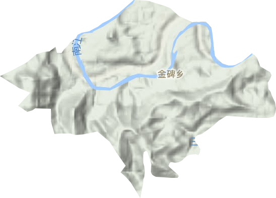 金碑鄉(xiāng)地形圖