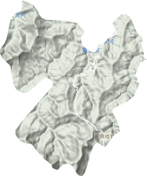 佛樓鎮(zhèn)地形圖