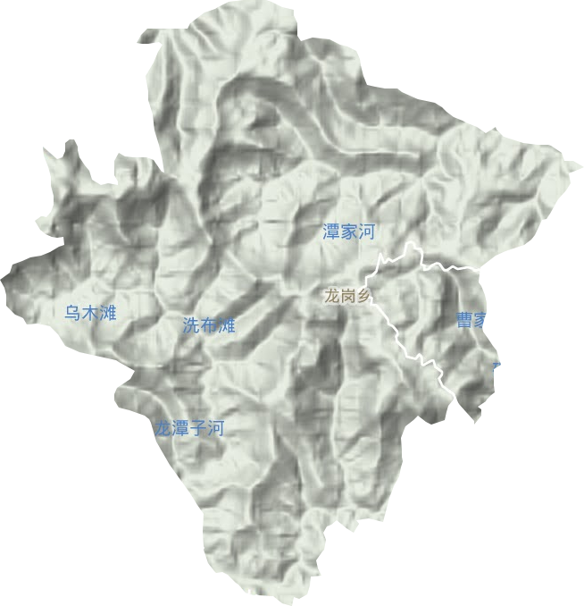 龍崗鄉(xiāng)地形圖