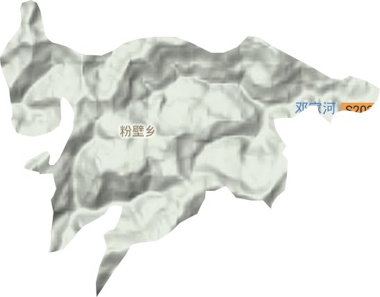 粉壁鄉(xiāng)地形圖