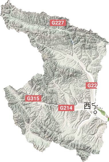 西寧市地形圖