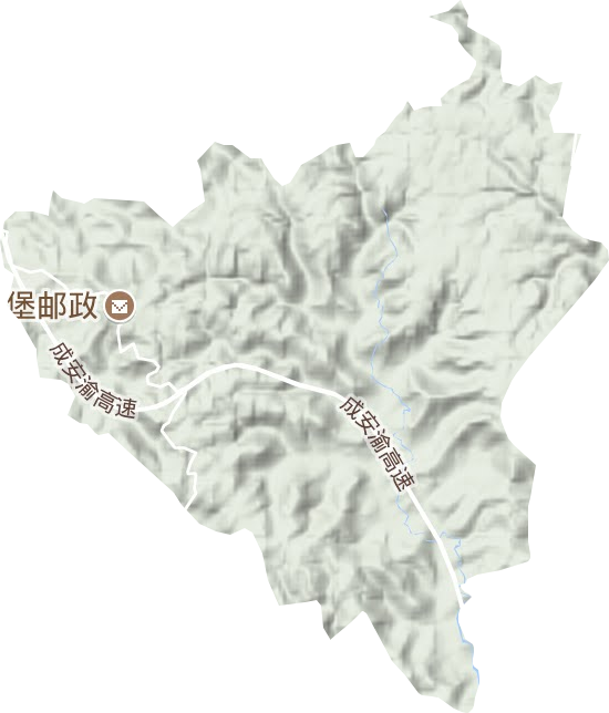 忠義鄉(xiāng)地形圖