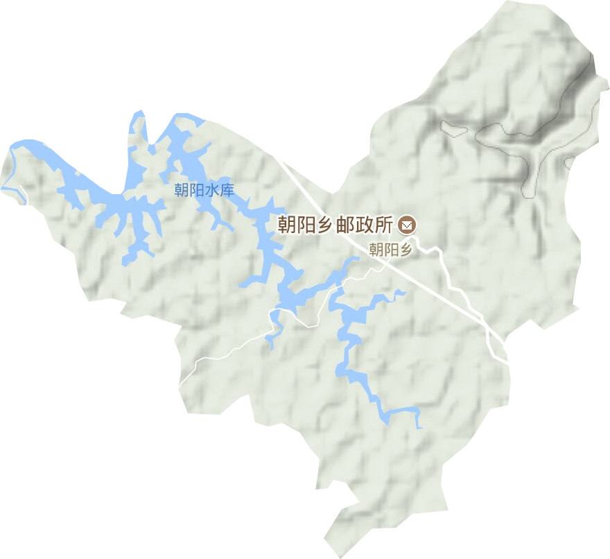 朝陽鄉地形圖