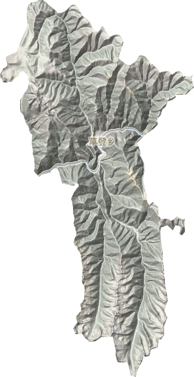 草登鄉地形圖