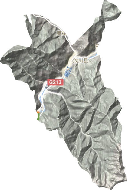 威州鎮(zhèn)地形圖