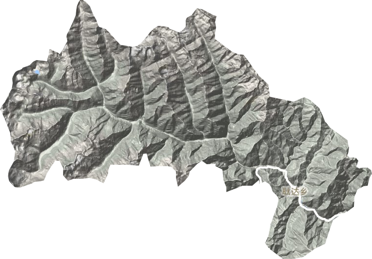 耿達鎮地形圖