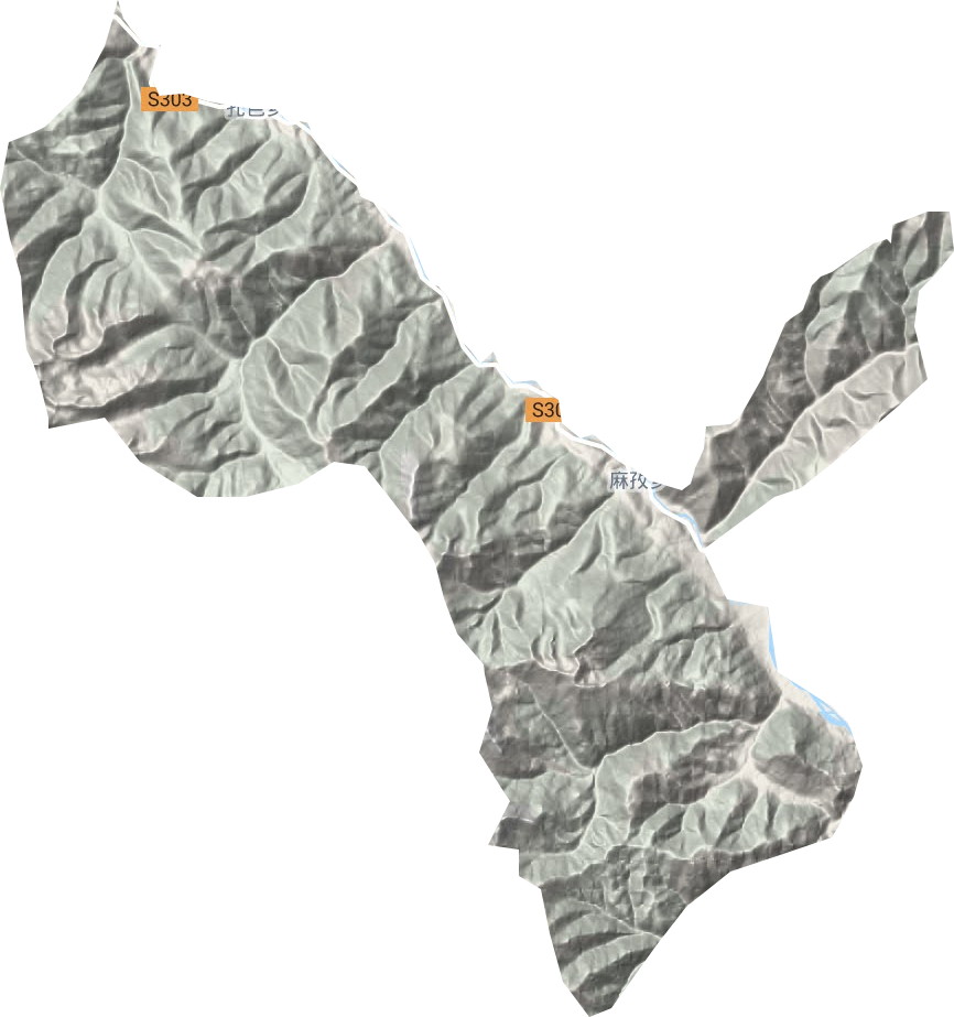 麻孜鄉(xiāng)地形圖