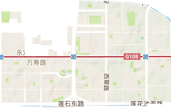 萬壽路街道地形圖