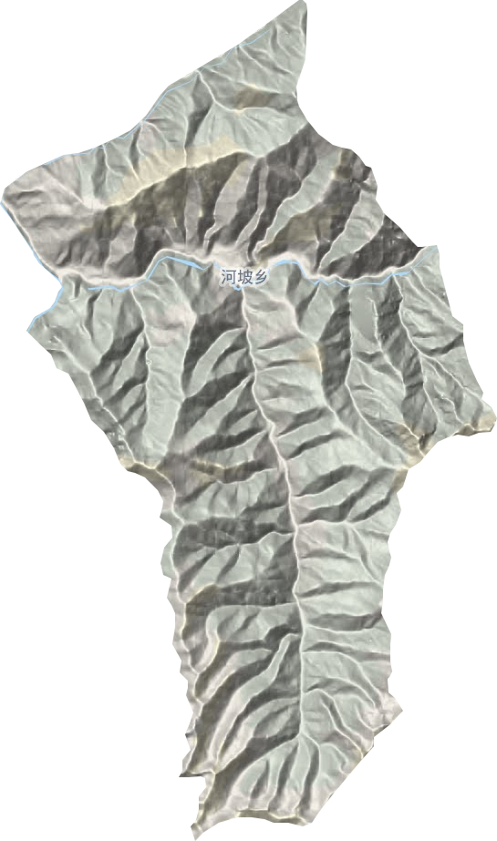 河坡鄉地形圖