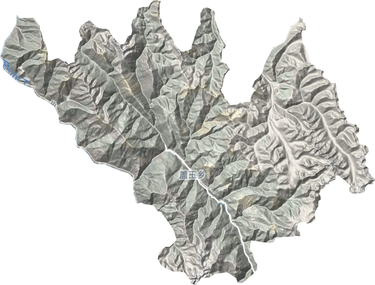 蓋玉鄉地形圖