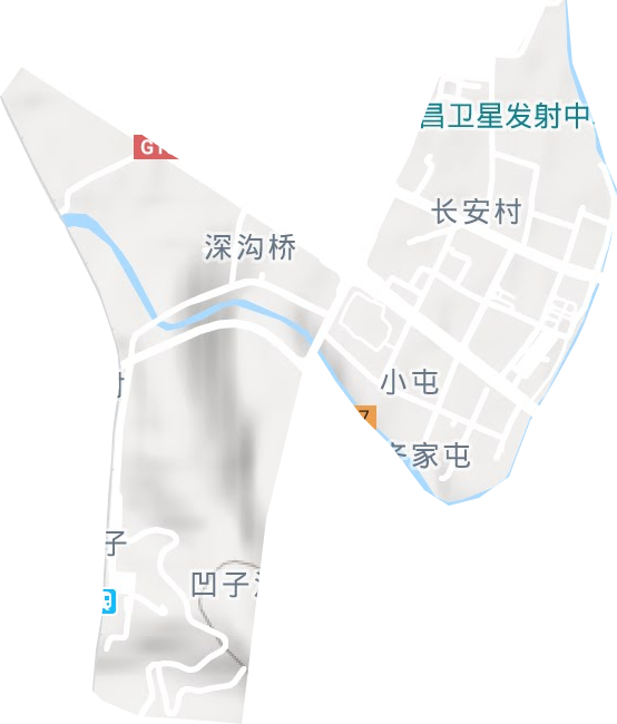 長安街道地形圖