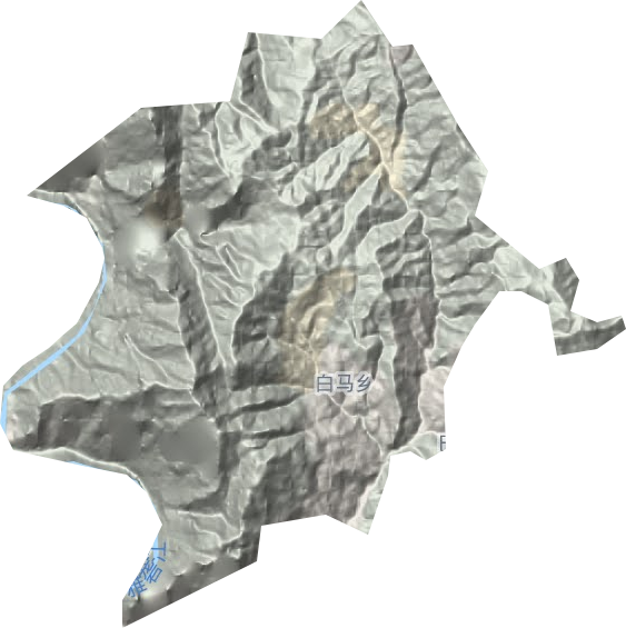 白馬鄉地形圖