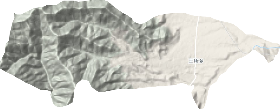 王所鄉(xiāng)地形圖