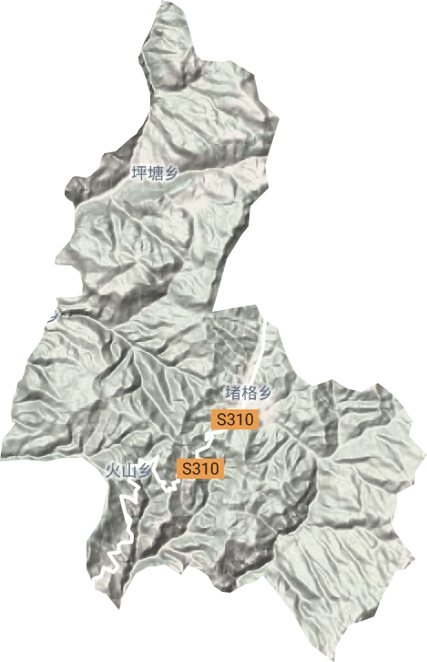 堵格鎮地形圖
