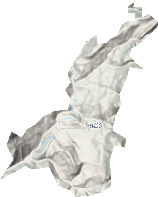 柏巖鄉(xiāng)地形圖