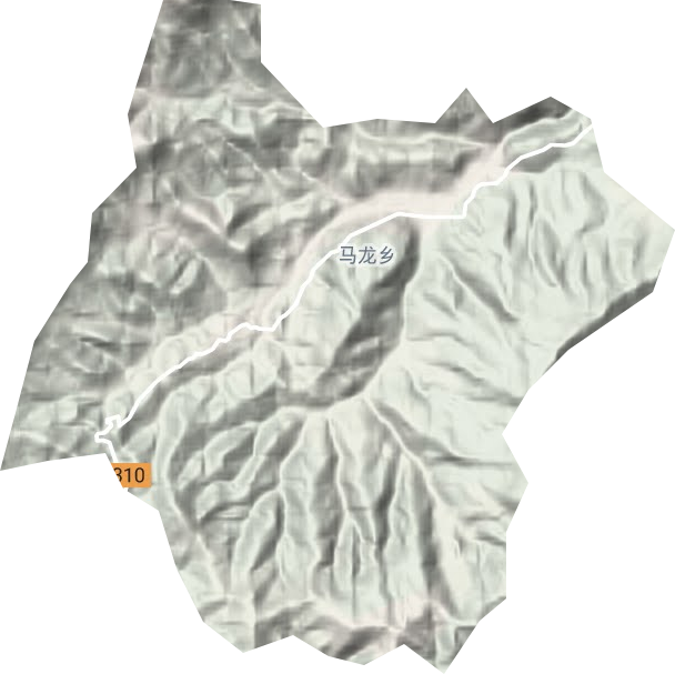 馬龍鄉(xiāng)地形圖