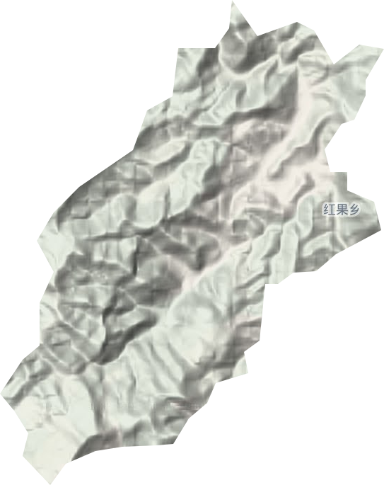 紅果鄉(xiāng)地形圖