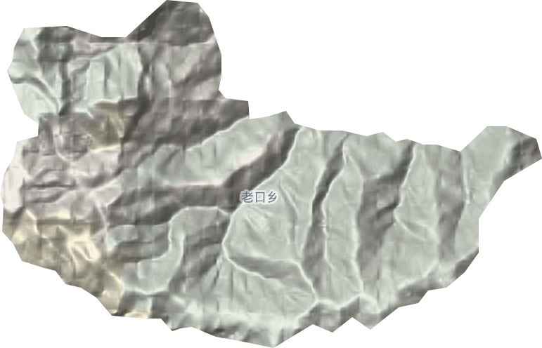 老口鄉地形圖