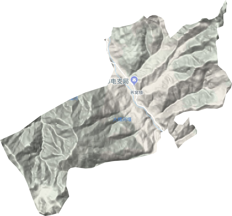 蕎窩鎮(zhèn)地形圖