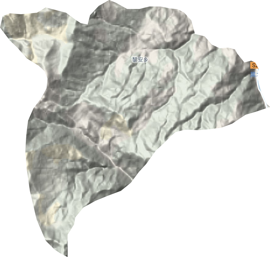 黎安鄉地形圖