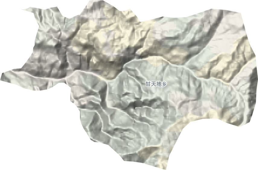 甘天地鄉地形圖