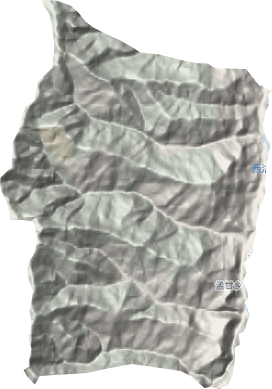 孟甘鄉(xiāng)地形圖