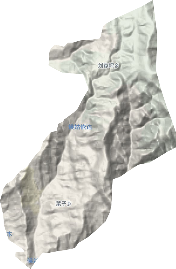 菜子鄉地形圖