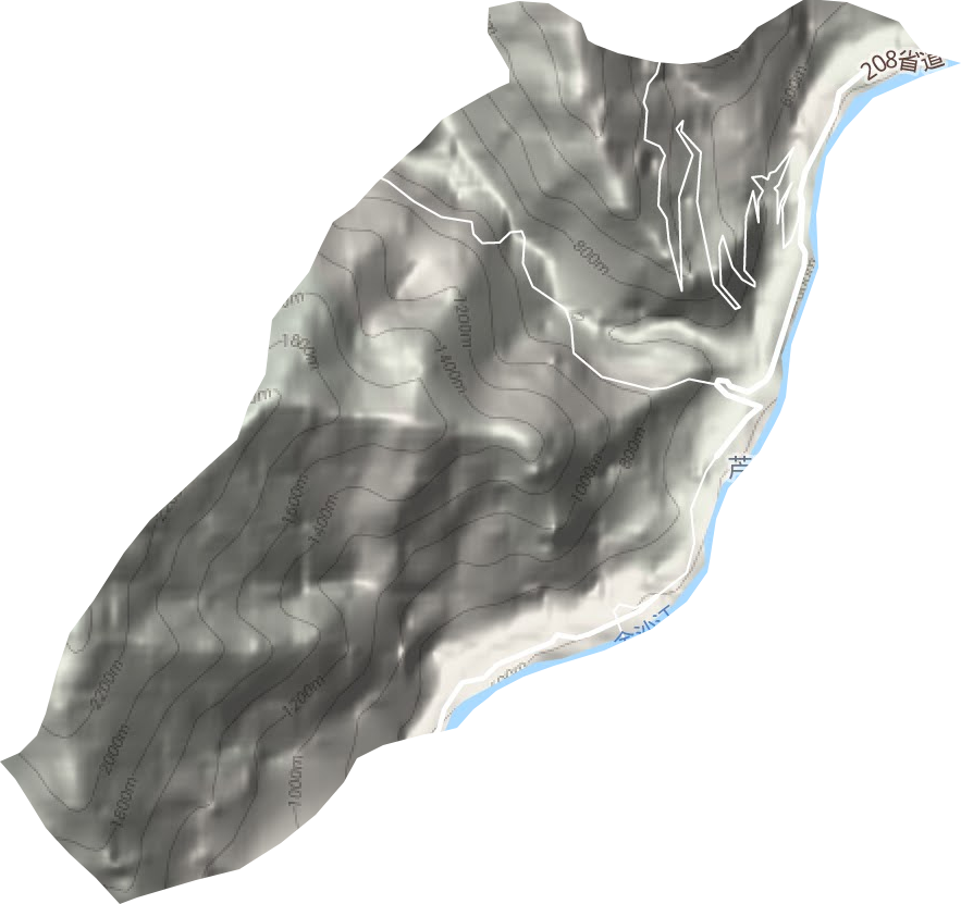 蘆稿鎮(zhèn)地形圖