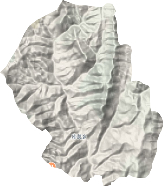 庫莫鄉(xiāng)地形圖