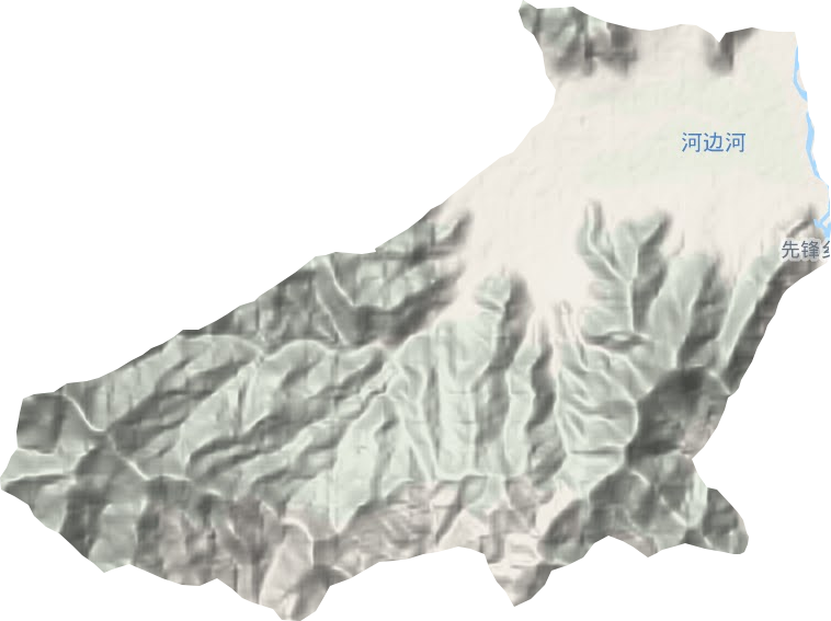 先鋒鄉(xiāng)地形圖