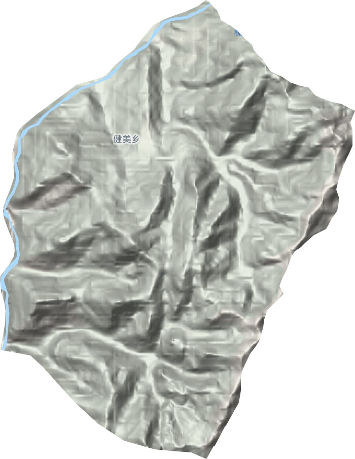 健美鄉地形圖