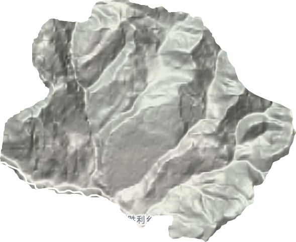 勝利鄉(xiāng)地形圖