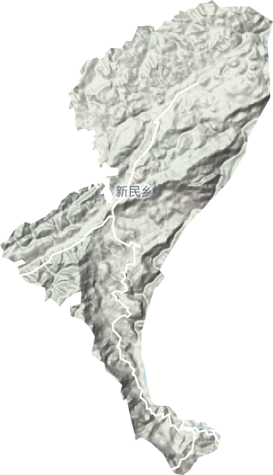 新民鎮(zhèn)地形圖