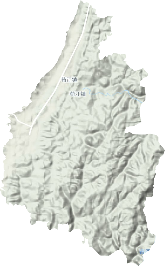 茍江鎮地形圖