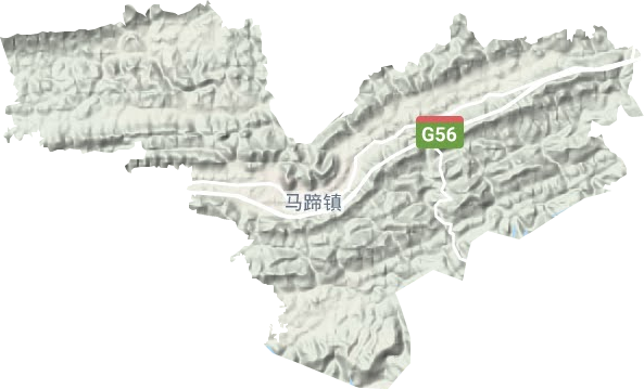 馬蹄鎮地形圖