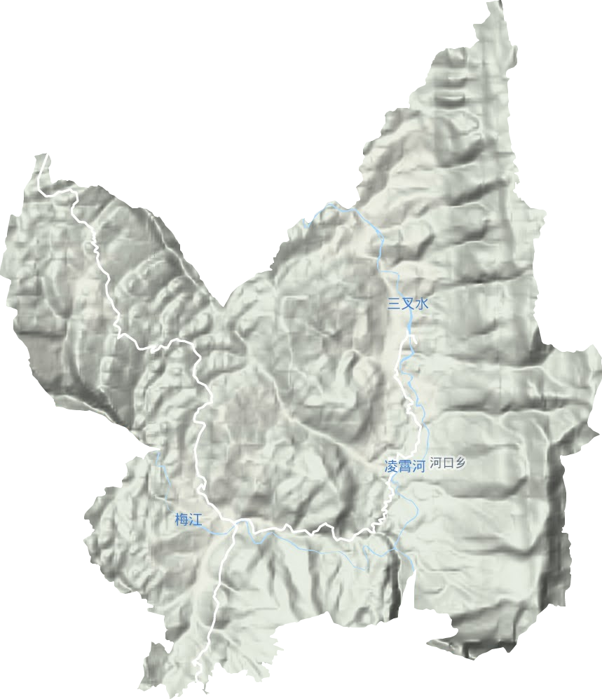 河口鄉地形圖