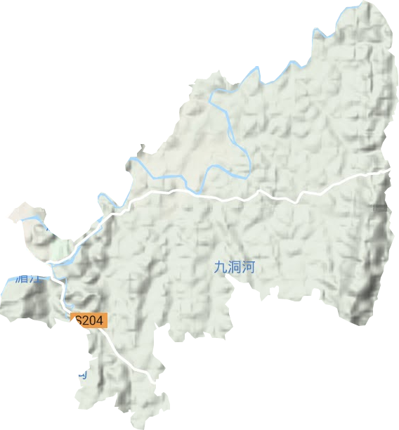 湄江街道地形圖
