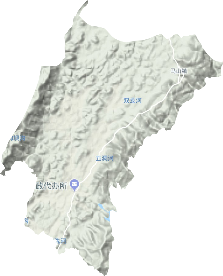 馬山鎮(zhèn)地形圖