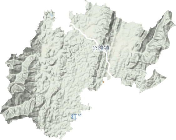 興隆鎮地形圖