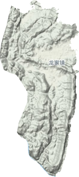 龍家鎮地形圖