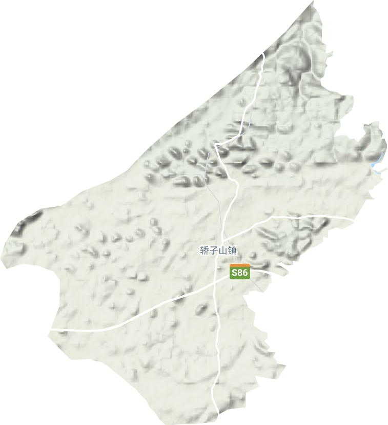 轎子山鎮地形圖