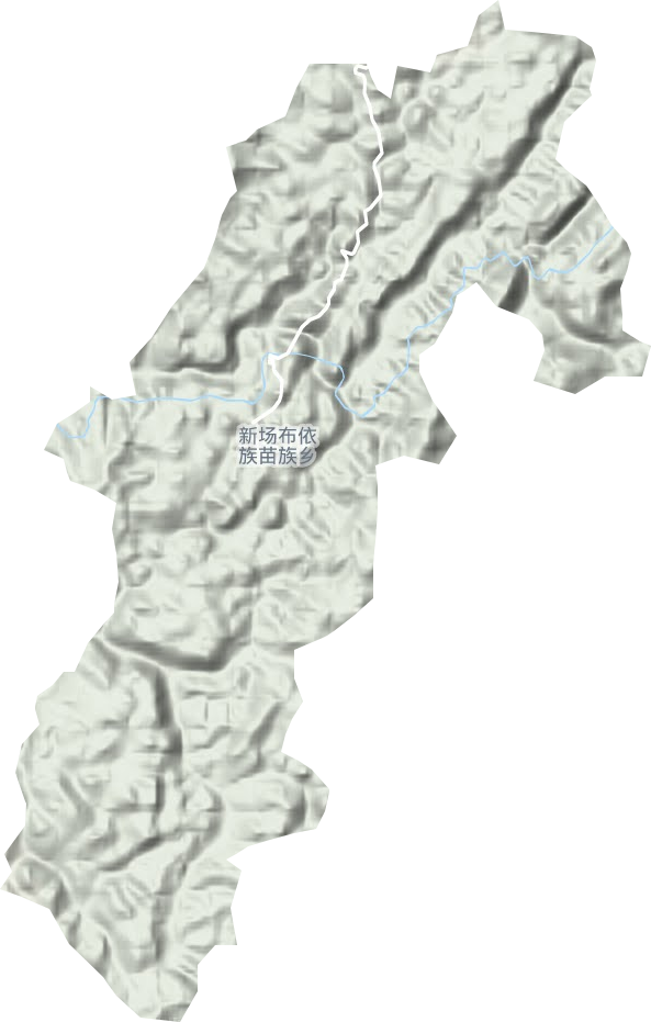 新場布依族苗族鄉地形圖