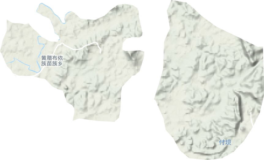 黃臘布依族苗族鄉(xiāng)地形圖